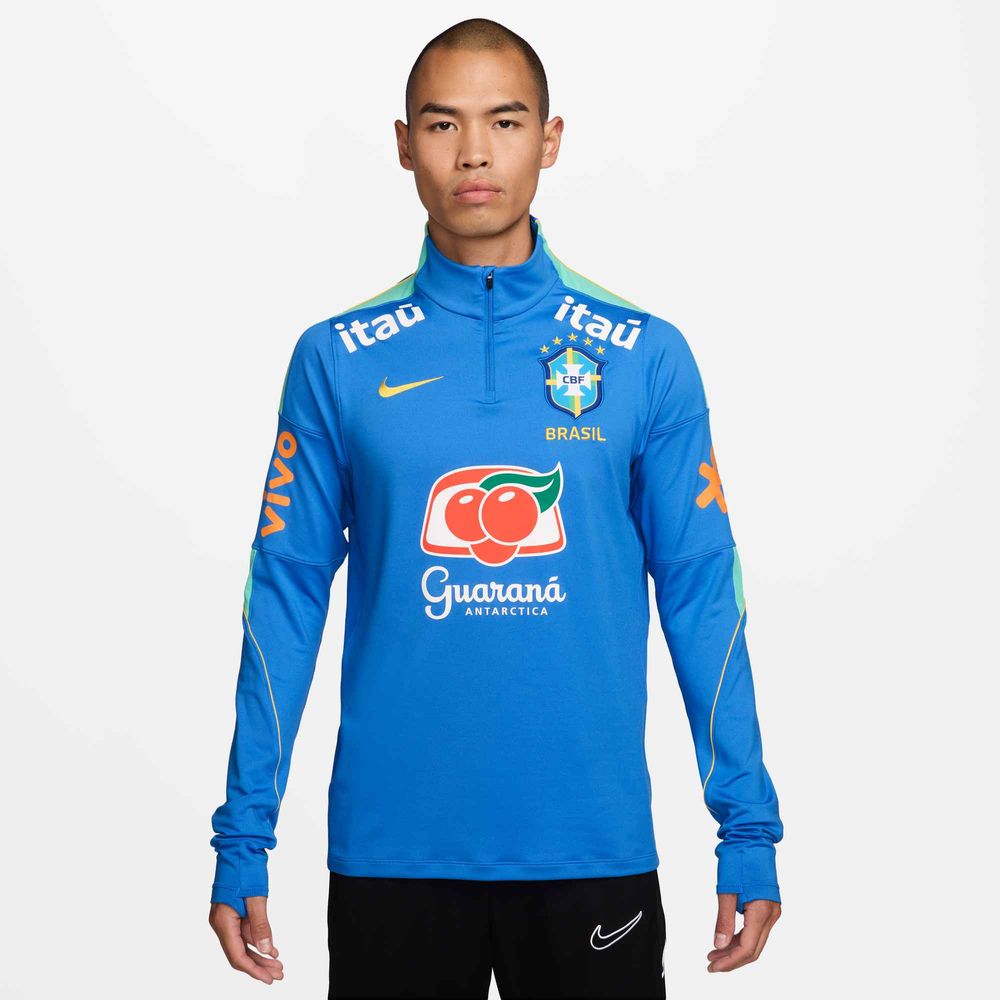 Nike Brasilien Strike Dri-FIT Fußball-Drill-Oberteil für Herren - Lt Photo Blue / Light Menta