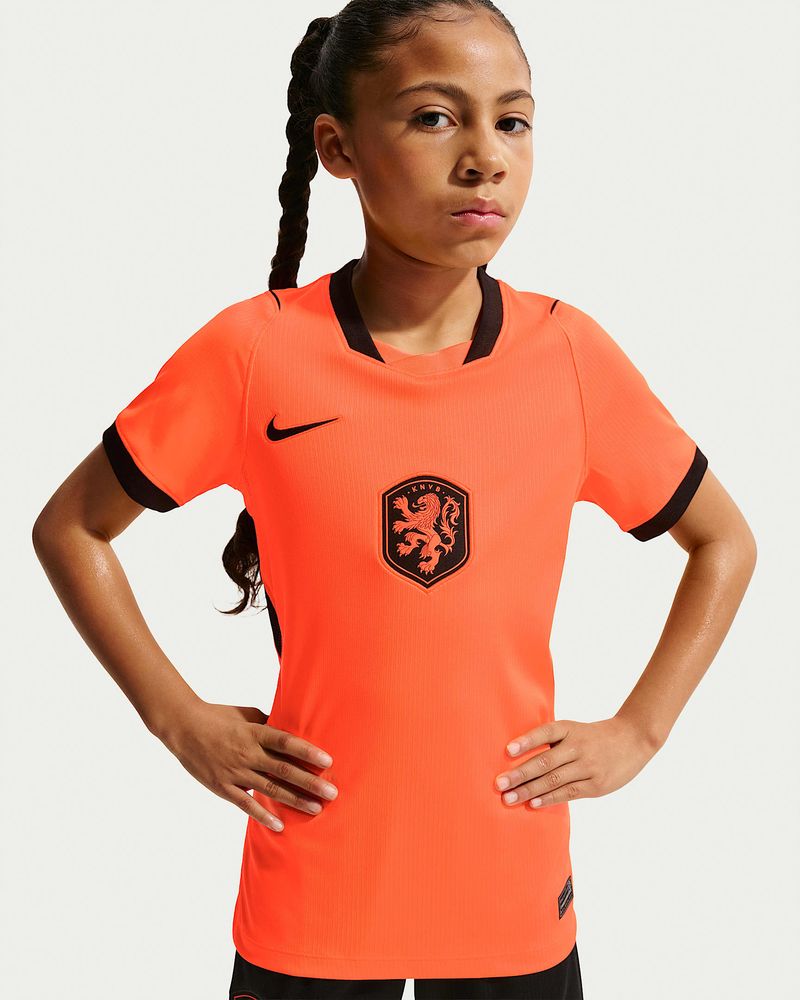 Nike Niederlande Stadium Dri-FIT Heimtrikot Kinder - Hyper Crimson / Black
