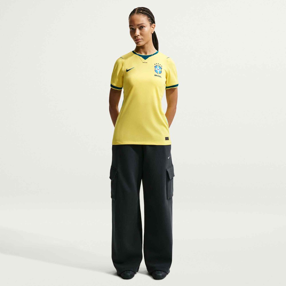 Nike Brasilianische Nationalmannschaft 2026 Stadium Heim Dri-FIT Fußballtrikot Damen - Canary / Light Menta
