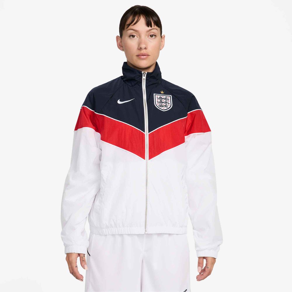 Nike England Windrunner Football Webjacke mit UV-Schutz Damen - White / Obsidian