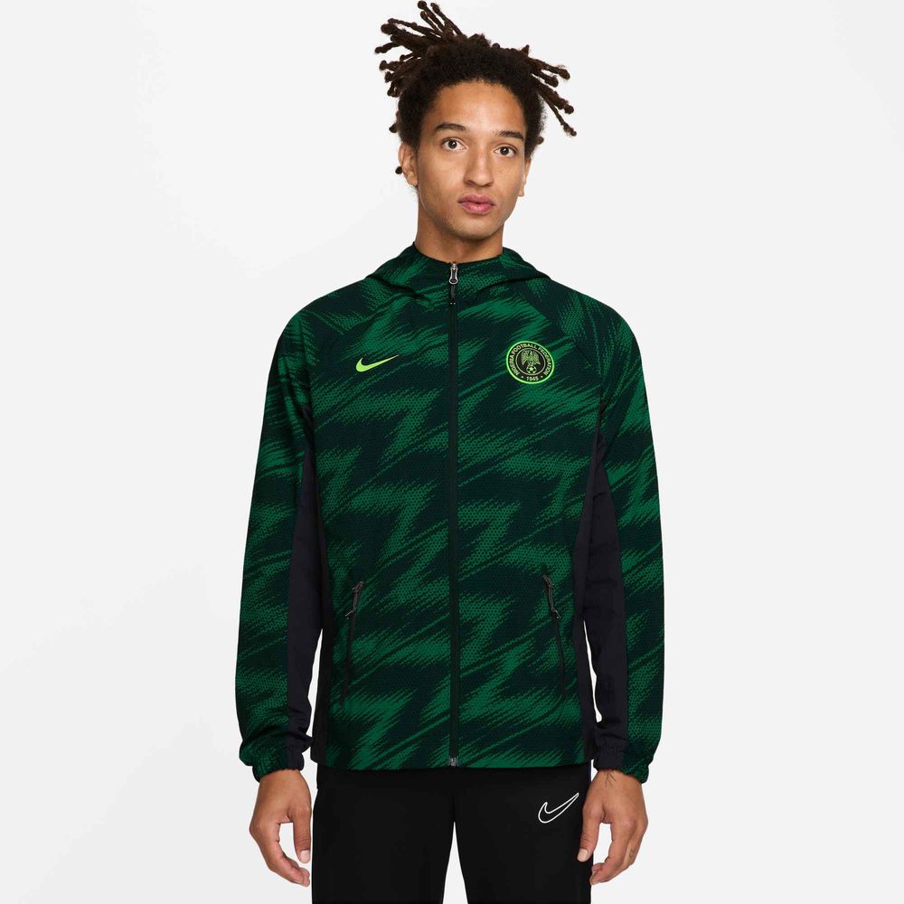Nike Nigeria AWF Web-Fußballjacke für Herren - Pine Green / Black