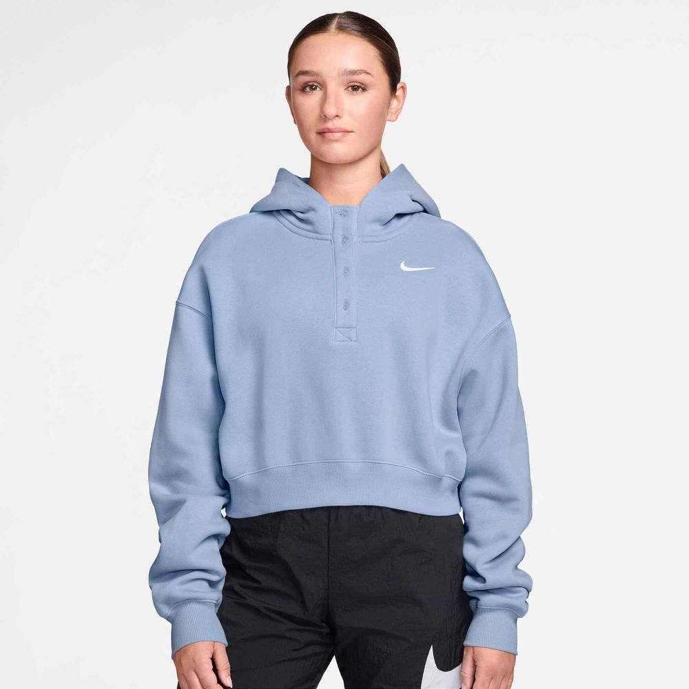 Nike W Nsw Phnx Flc Os Crp Hnly Hdy (Con - hydrogen blue/sail