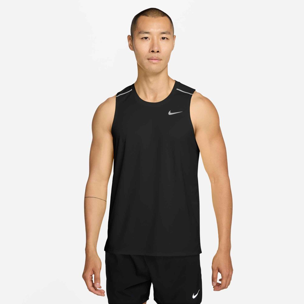 Nike Nike Miler Men'S Dri-Fit Running Ta - black/reflective silv