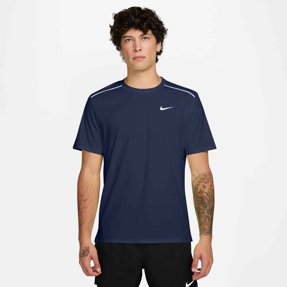 Nike Nike Miler Men'S Dri-Fit Uv Short-S - midnight navy/reflective silv