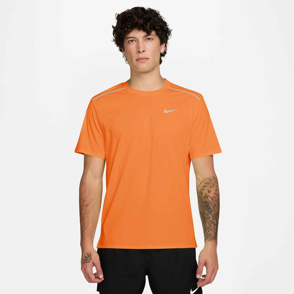 Nike Nike Miler Men'S Dri-Fit Uv Short-S - total orange/reflective silv