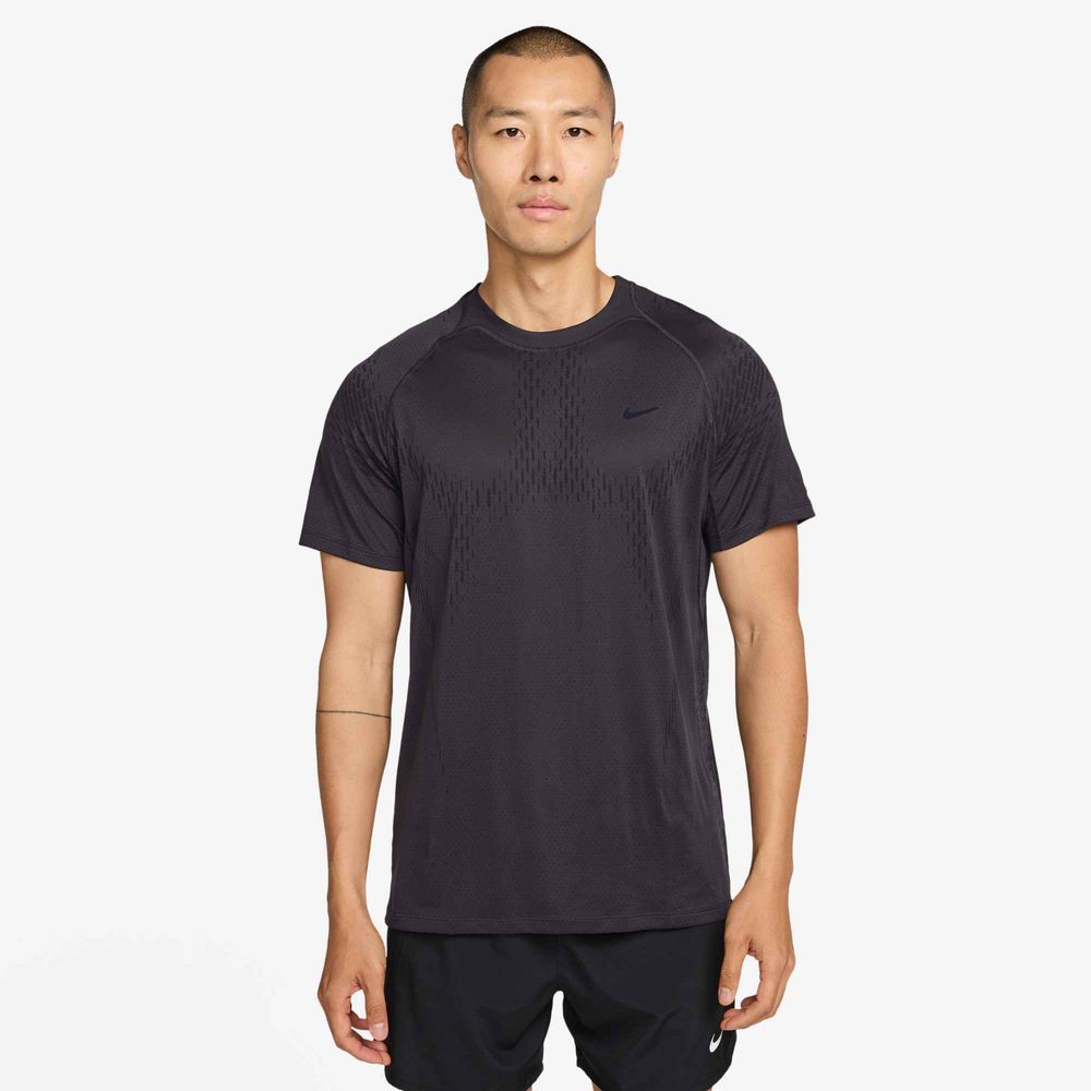 Nike Stride Dri-FIT ADV Kurzarm-Laufoberteil Herren - Off Noir / Black