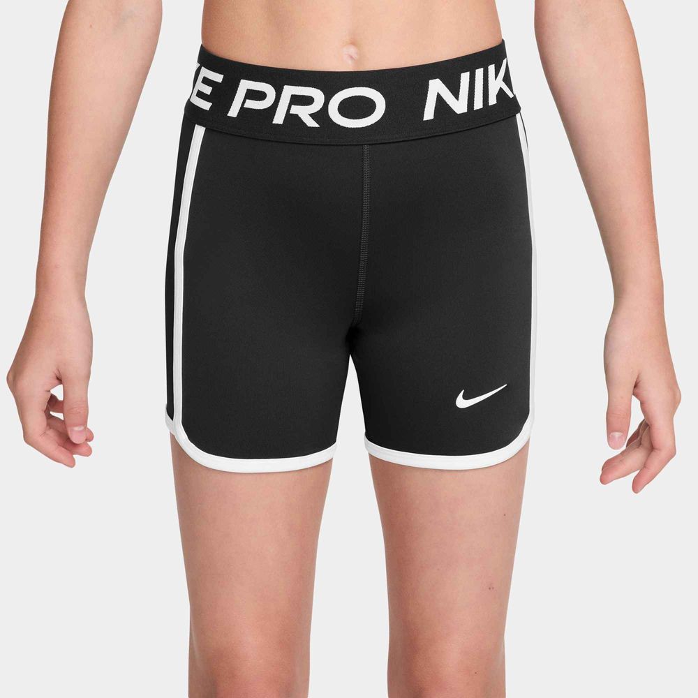Nike Pro Dri-Fit Shorts (ca. 7,5 cm) für ältere Kinder - Black / White