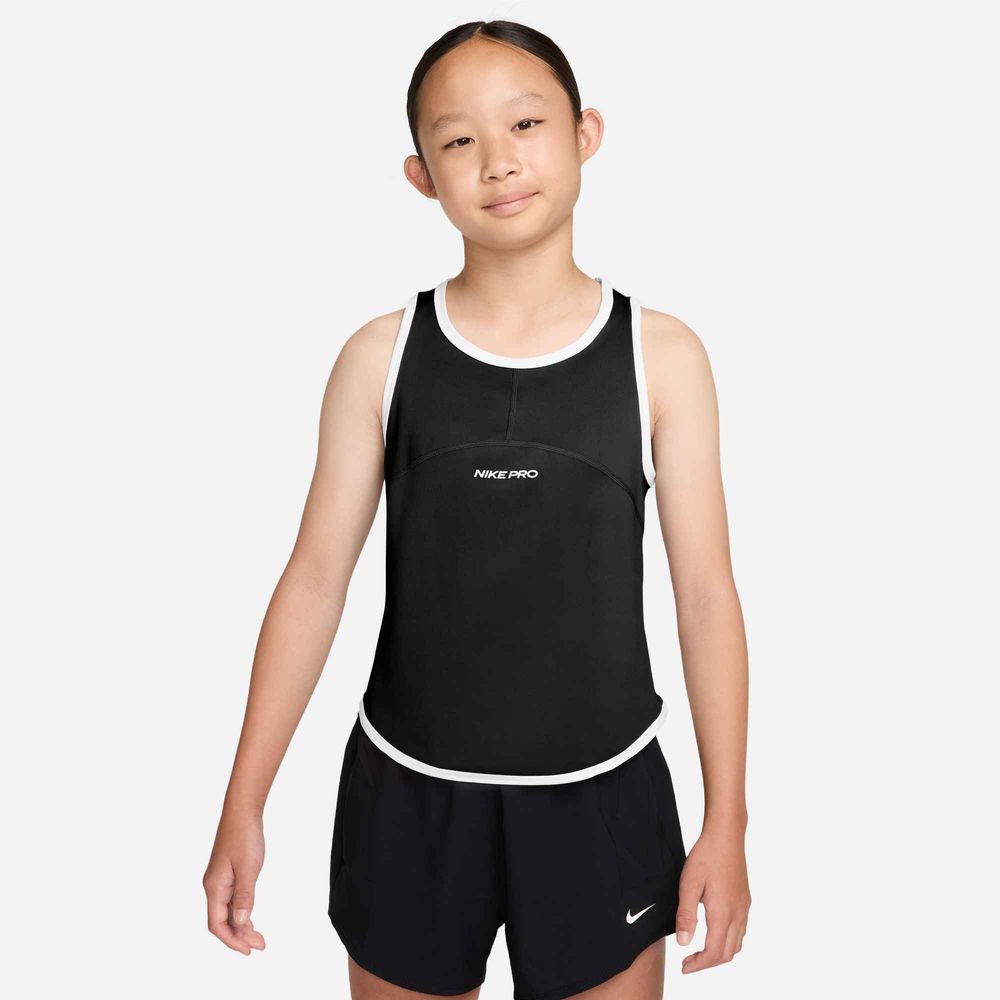 Nike Nike Pro Big Kids' (Girls') Dri-Fit - black/white/white