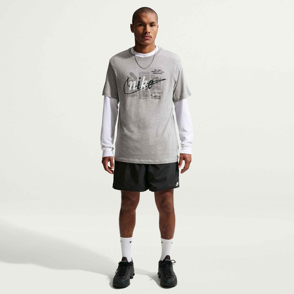 Nike Windrunner Leichte, gewebte Herrenshorts - Black / White