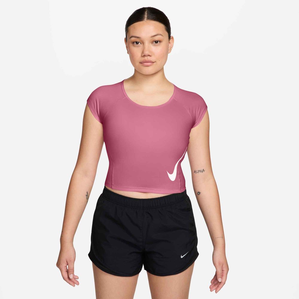 Nike Nike Swoosh Run Women'S Dri-Fit Sho - peony/photon dust/reflective silv/w