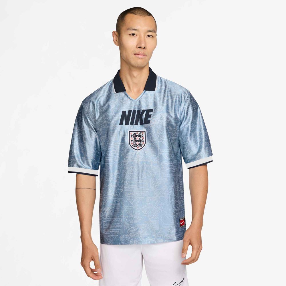 Nike England Energy Dri-FIT Kurzarm-Fußballoberteil für Herren - Work Blue / White
