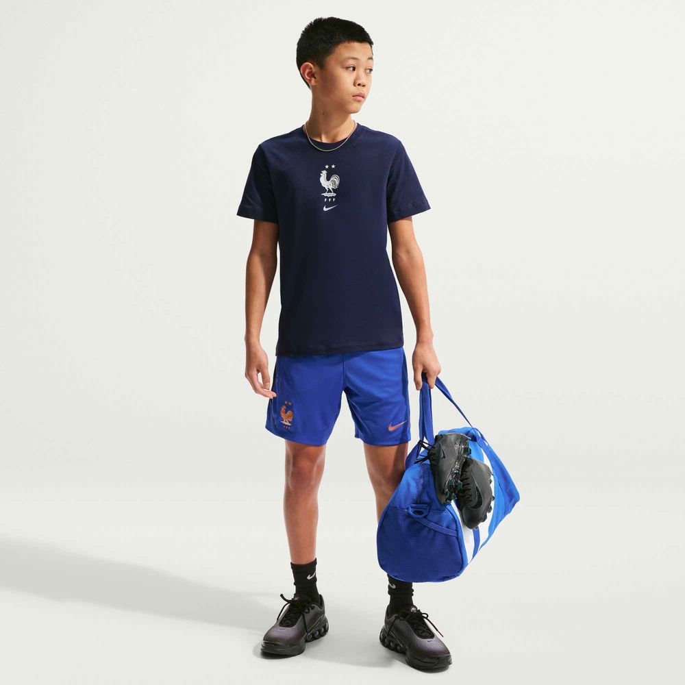 Nike Frankreich FFF Fußball-T-Shirt Kinder - Blackened Blue