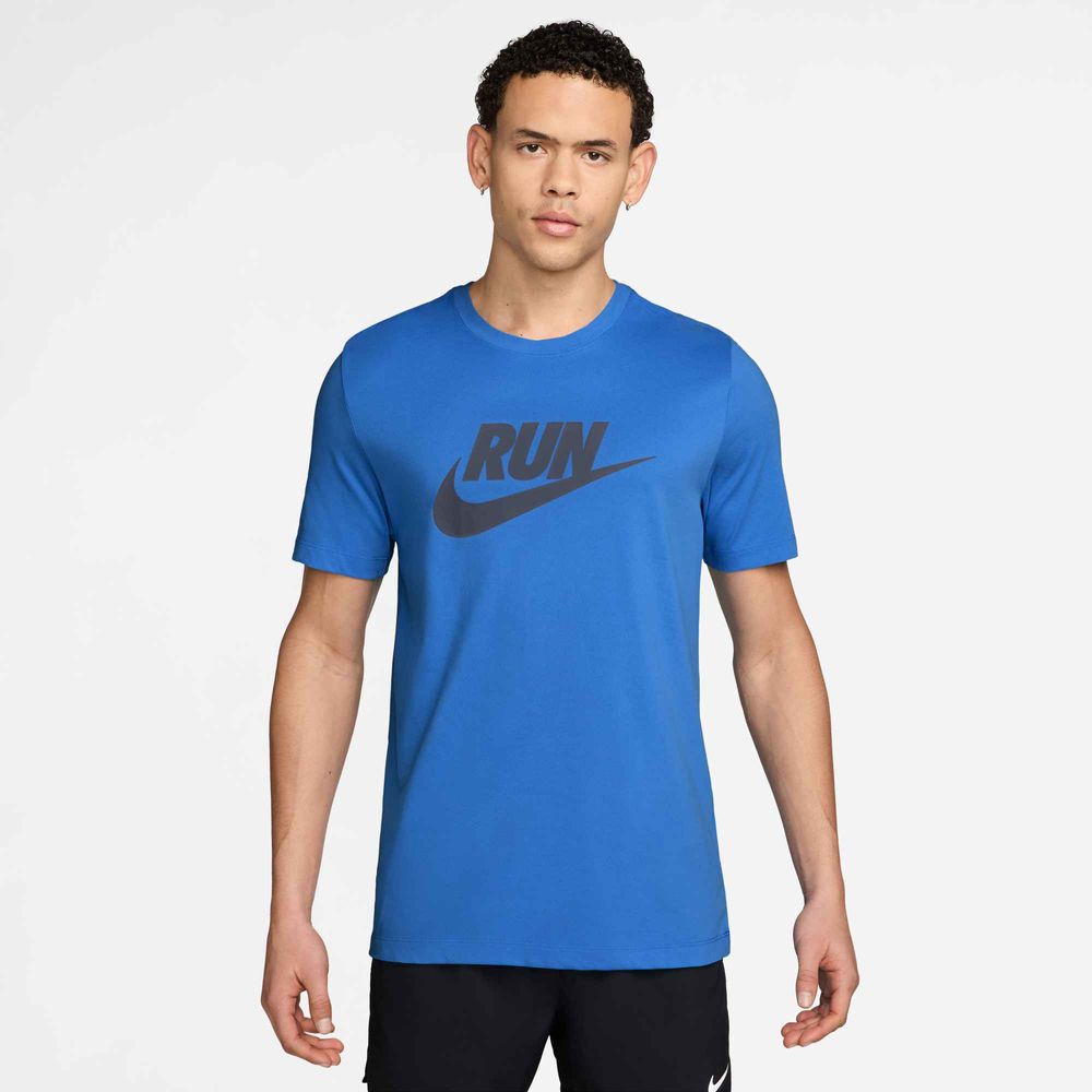 Nike Nike Men'S Dri-Fit Running T-Shirt - blue crystal/thunder blue