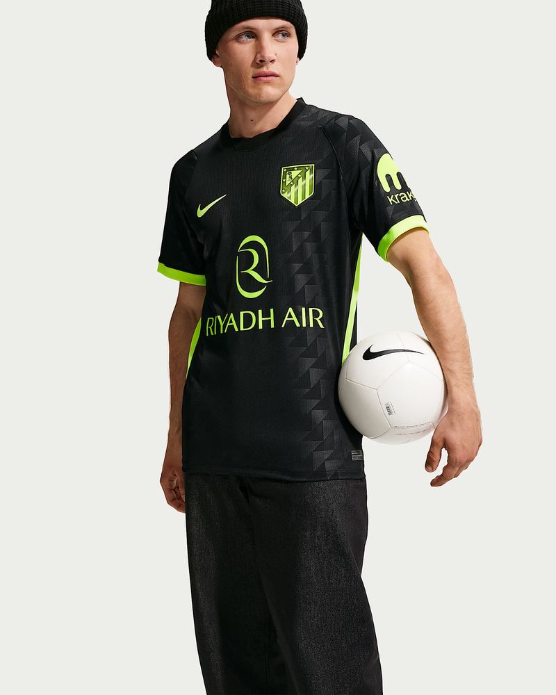 Nike Atlético Madrid 26/27 Stadium Auswärts Dri-FIT Fußball Replica Trikot Herren - Black / Volt