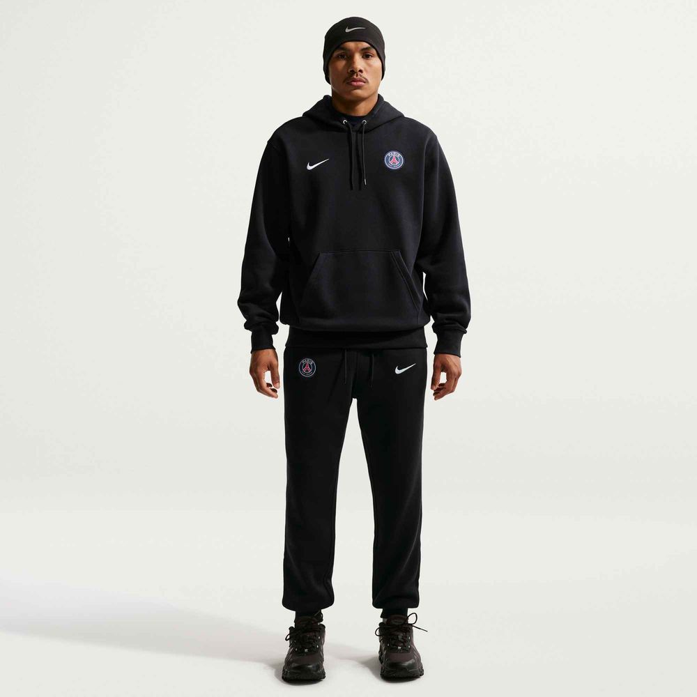 Nike Paris Saint-Germain Club Fußball Pullover-Hoodie Herren - Black / White