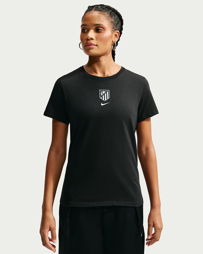 Nike Atlético Madrid Fußball-T-Shirt Damen - Schwarz