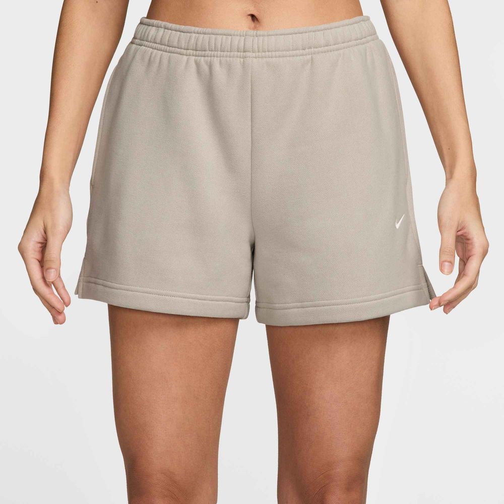 Nike Studio Fleece aus mittelschwerem Material Shorts mit mittelhohem Bund Damen - Cream Ii / Sail