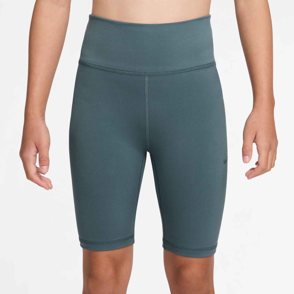 Nike MAVN Mädchen-Shorts mit Dri-FIT-Technologie und hohem Bund (ca. 18 cm) - Mineral Slate