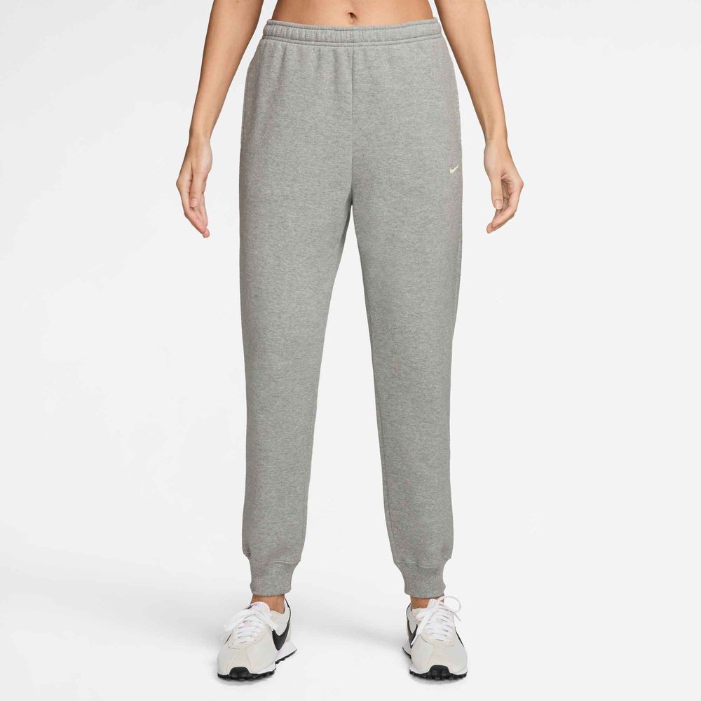 Nike W Nk Stdo Flc Mr Std Jogger - dk grey heather/sail
