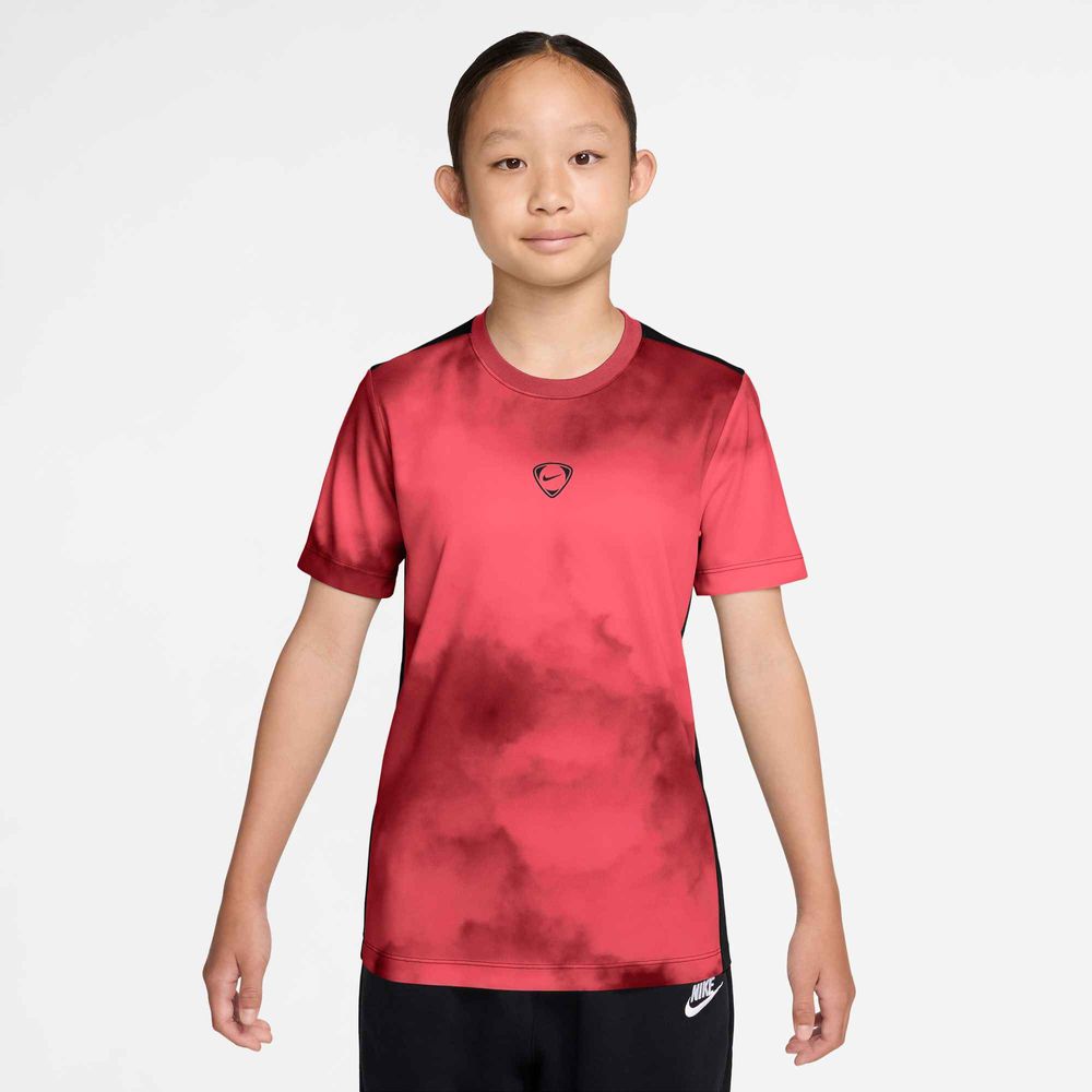 Nike Nike Academy+ Big Kids' Dri-Fit Sho - hot lava/black/black
