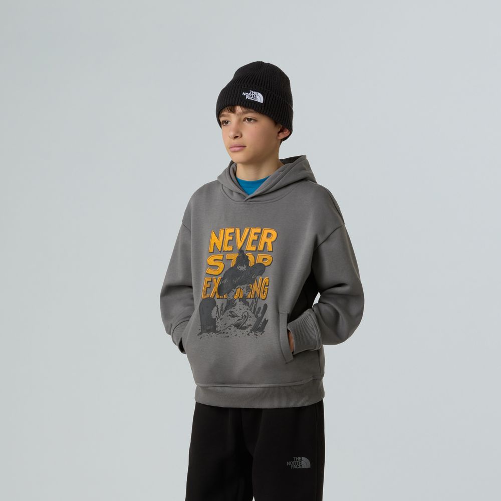 The North Face B SPORTS OVERSIZED HOODIE - GRAPHIC - SMOKED PEARL
