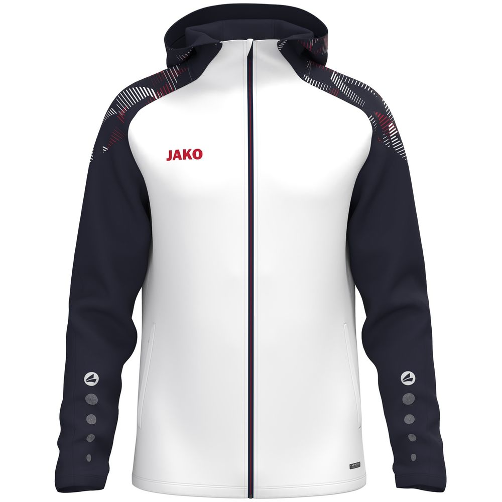 Jako Kapuzenjacke Sonic - weiß/marine/rot