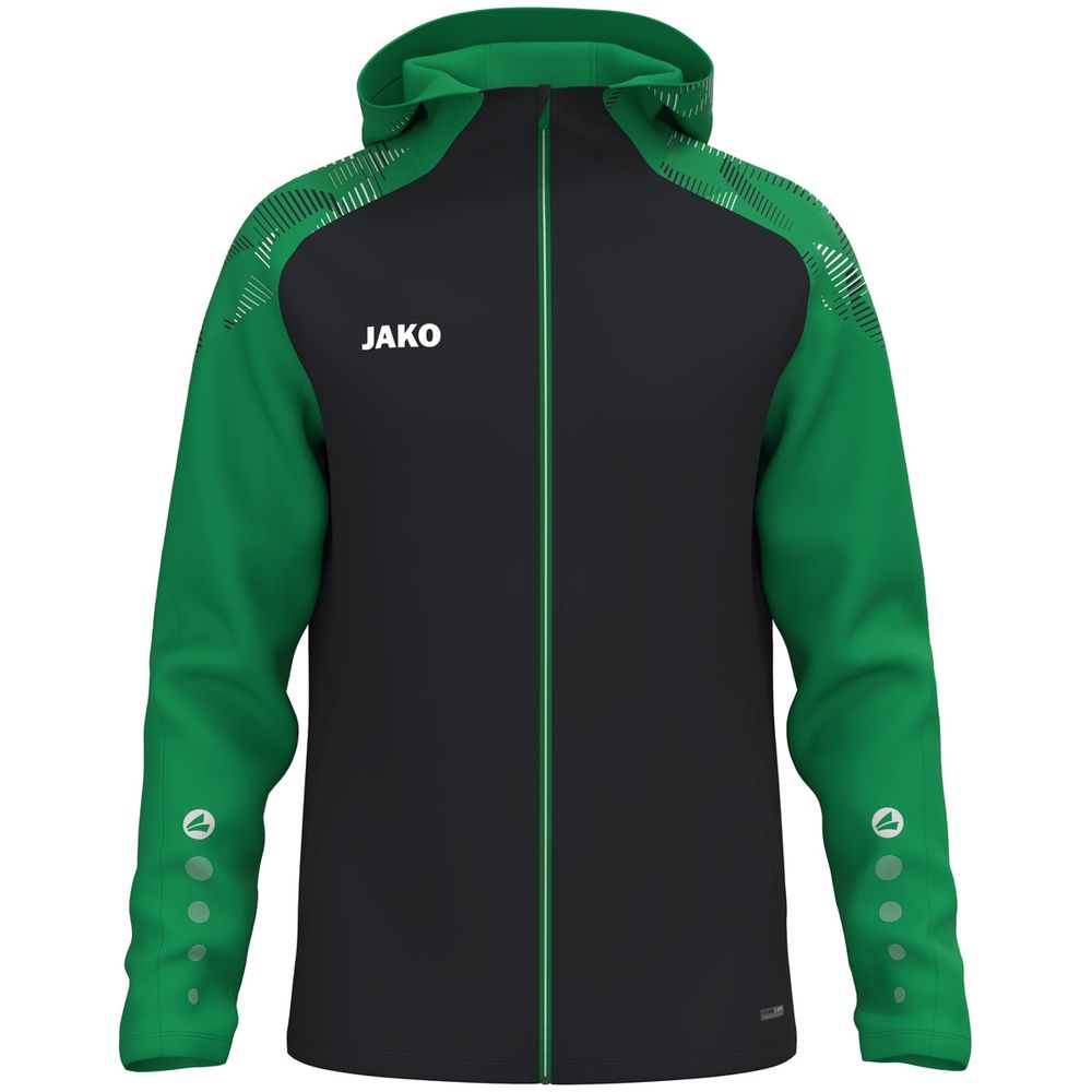 Jako Kapuzenjacke Sonic - schwarz/grün