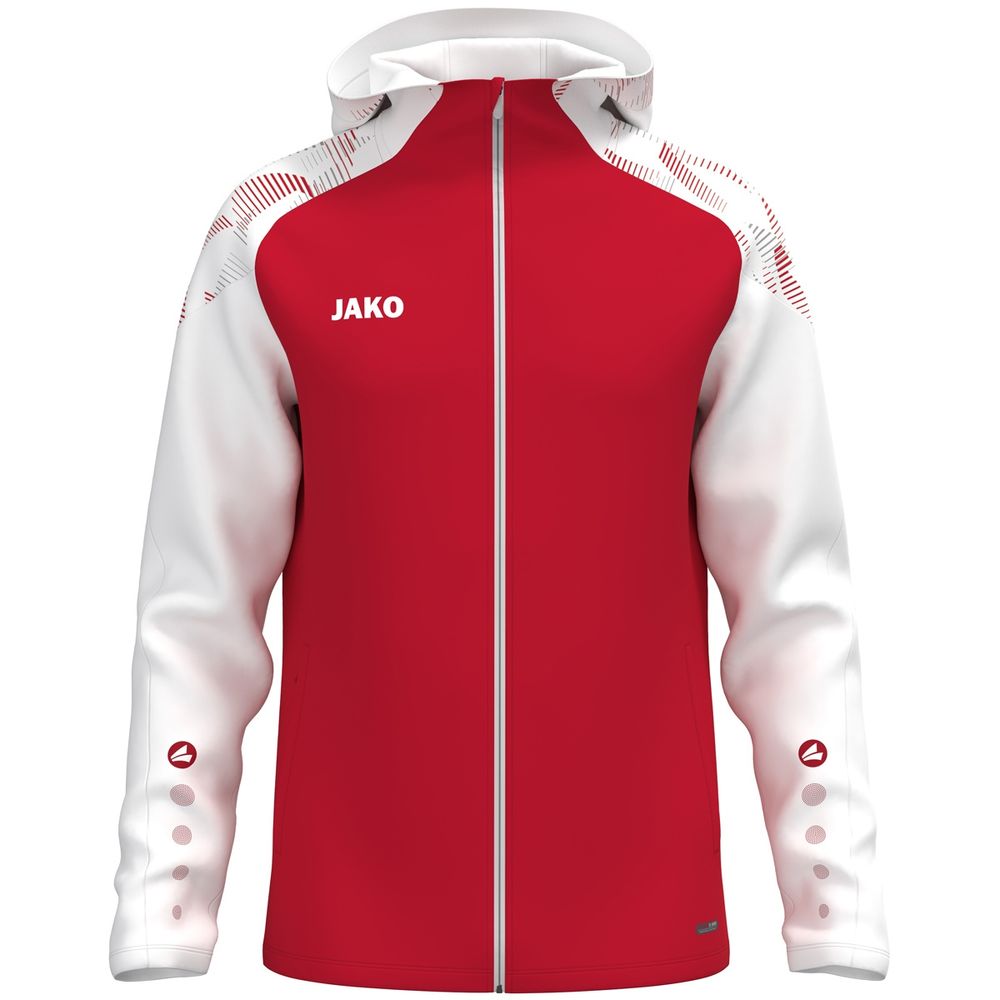 Jako Kapuzenjacke Sonic - rot/weiß