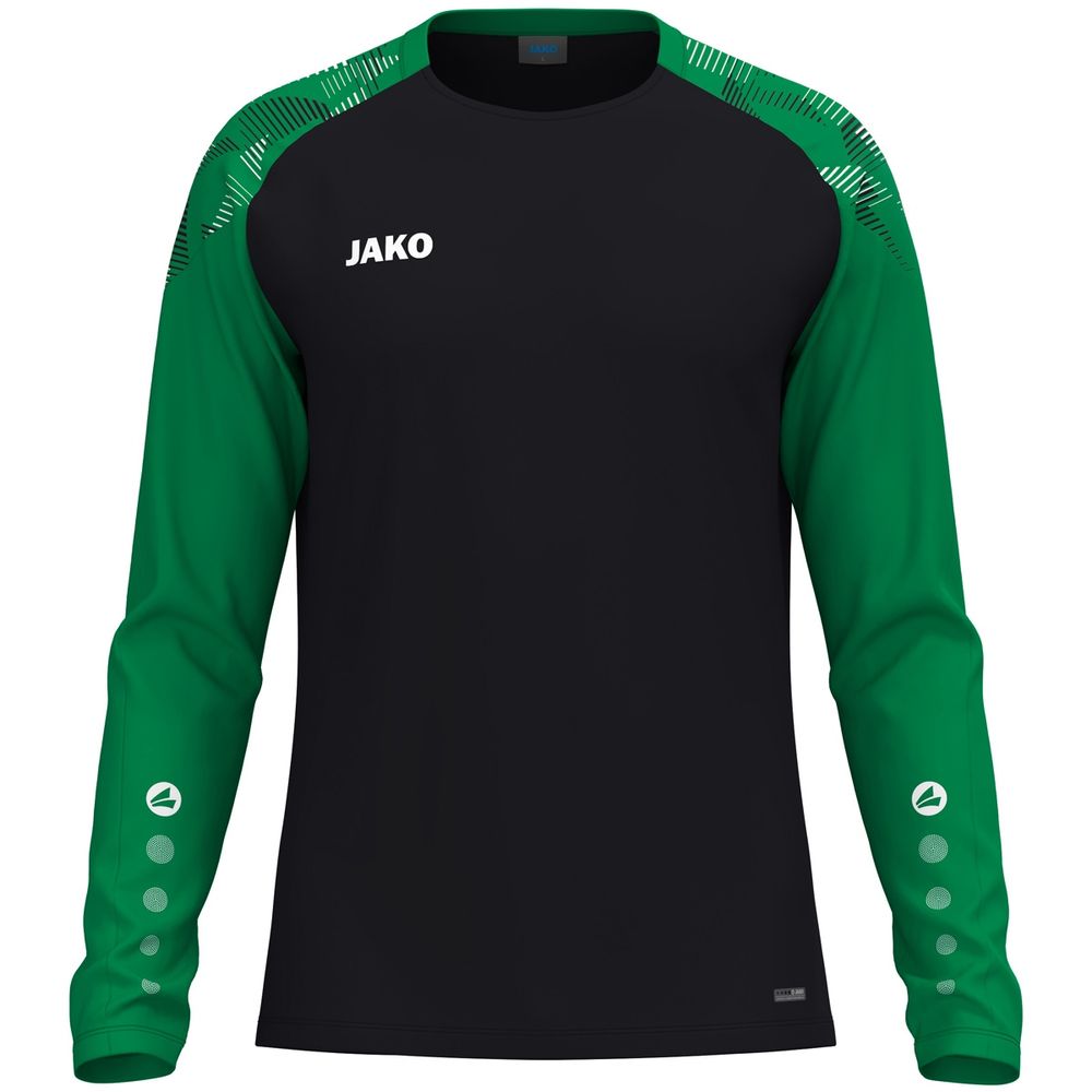 Jako Longsleeve Sonic - schwarz/grün