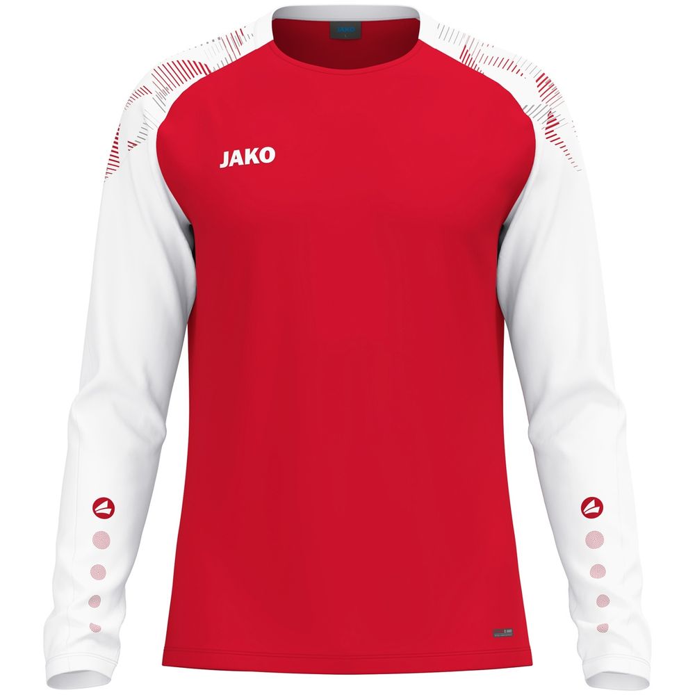Jako Longsleeve Sonic - rot/weiß