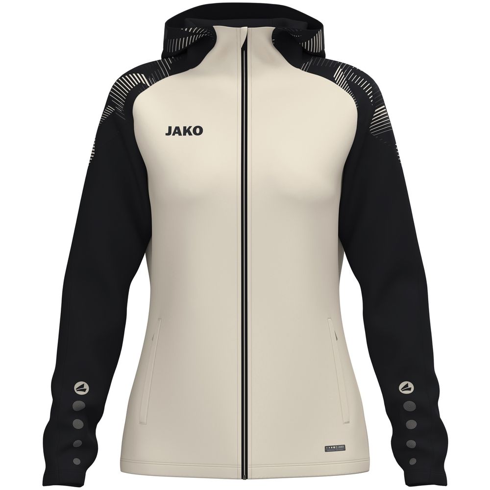 Jako Kapuzenjacke Sonic Damen - off white/schwarz