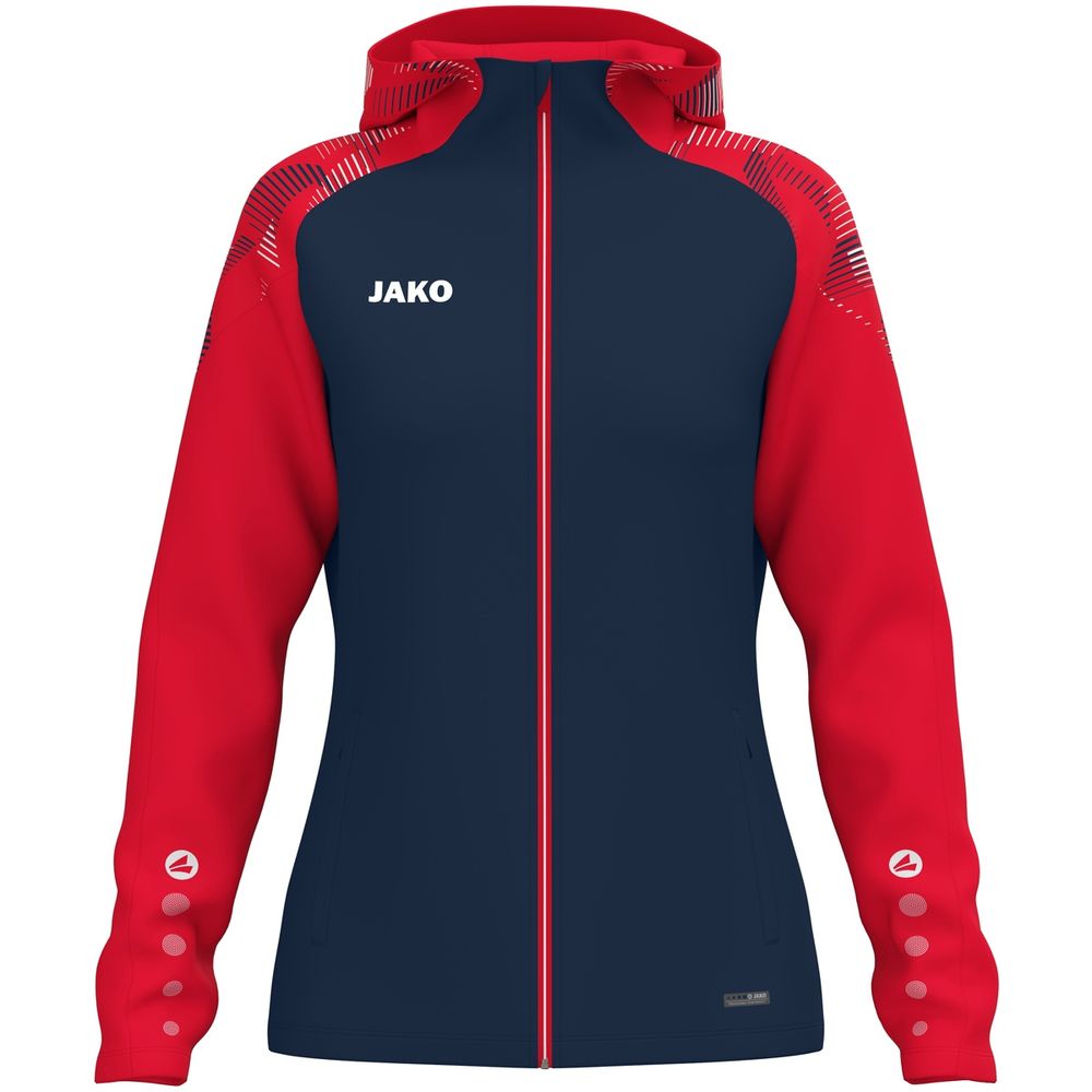 Jako Kapuzenjacke Sonic Damen - marine/rot