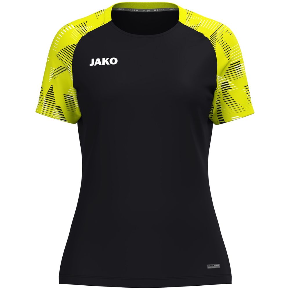 Jako T-Shirt Sonic Damen - schwarz/neongelb