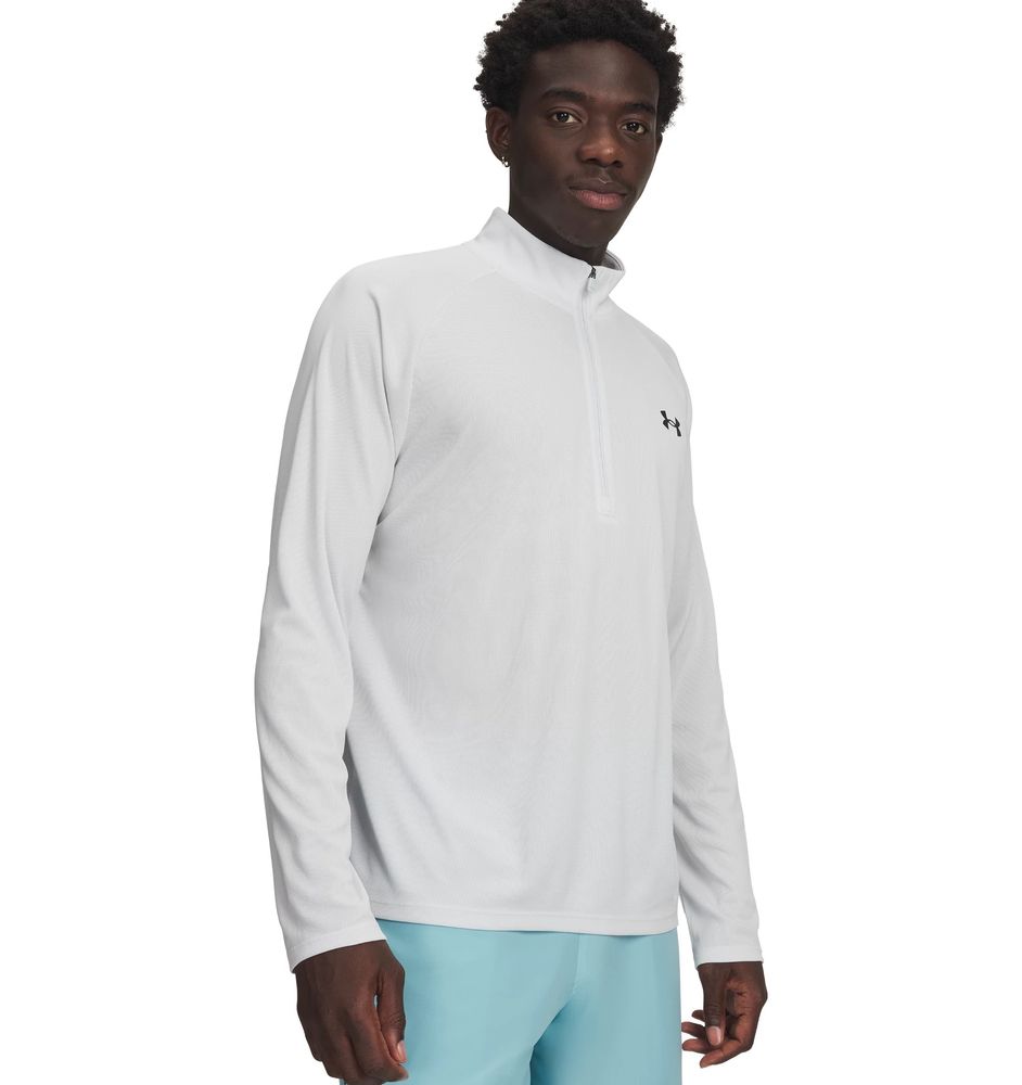 Under Armour UA TECH TEXTURED 1/2 ZIP - DISTANT GRAY