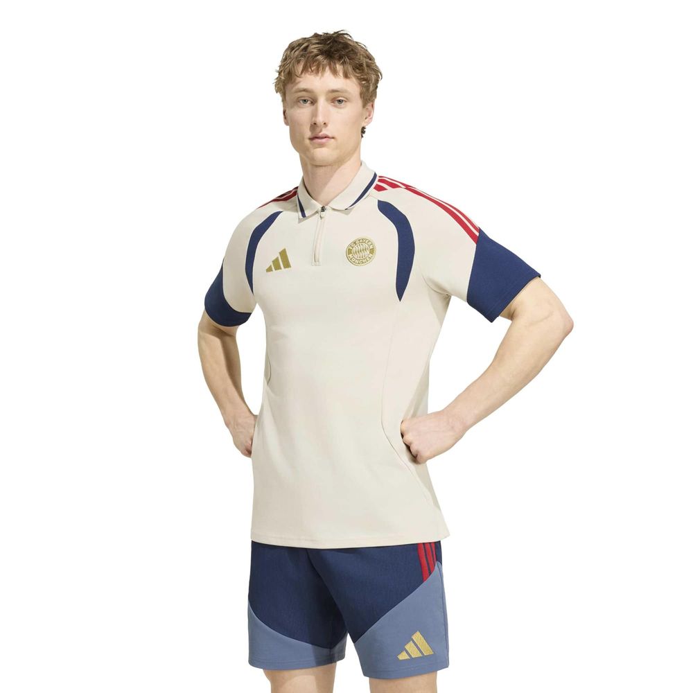 adidas FC Bayern München 26/27 Poloshirt Herren - Beige