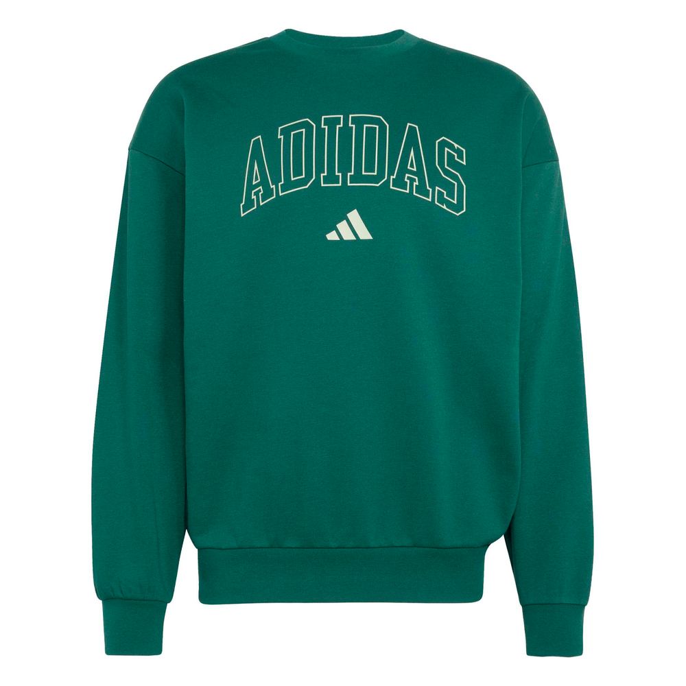 adidas M Coll Fl Crw - cgreen/halgrn