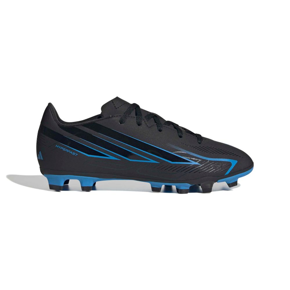 adidas F50 Hyperfast Club Fg/Mg J - cblack/cblack/lurabl