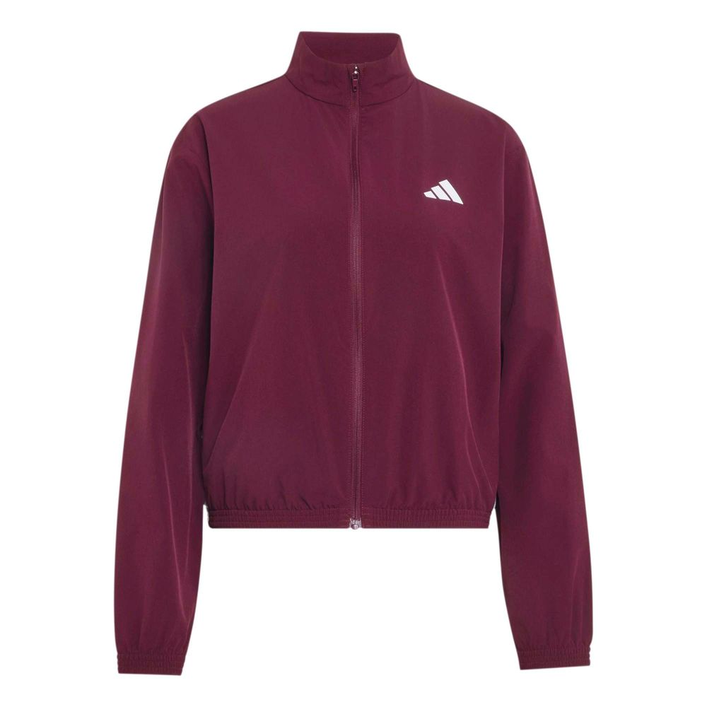 adidas We 3S Woven Jacke - maroon/white