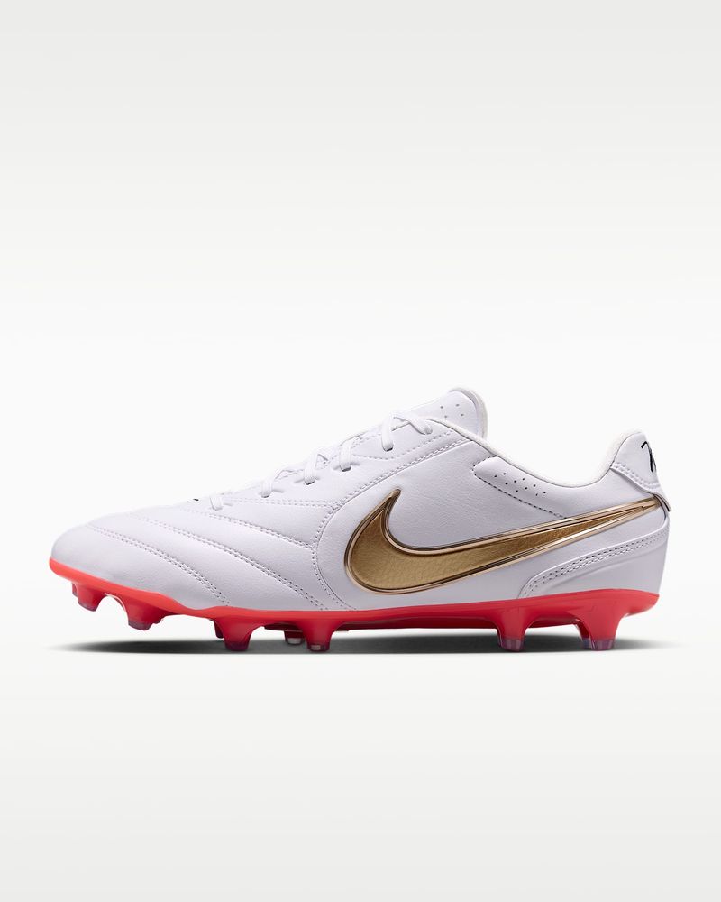 Nike Tiempo Ligera Pro Fg - white/blur-bright crimson