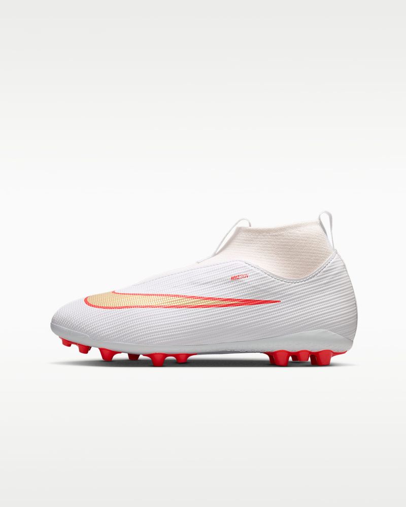 Nike Jr Superfly 11 Academy Ag - white/blur-bright crimson