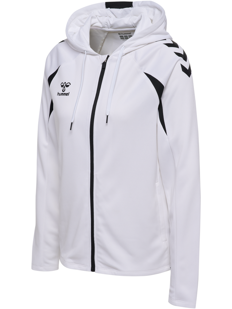 Hummel hmlCORE 2.0 ZIP HOODIE WOMAN - WHITE/BLACK
