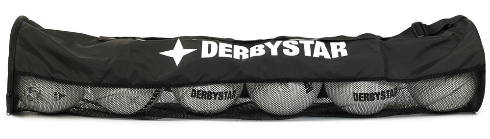 Derby Star Fußballschlauch 6 Bälle v26 - schwarz