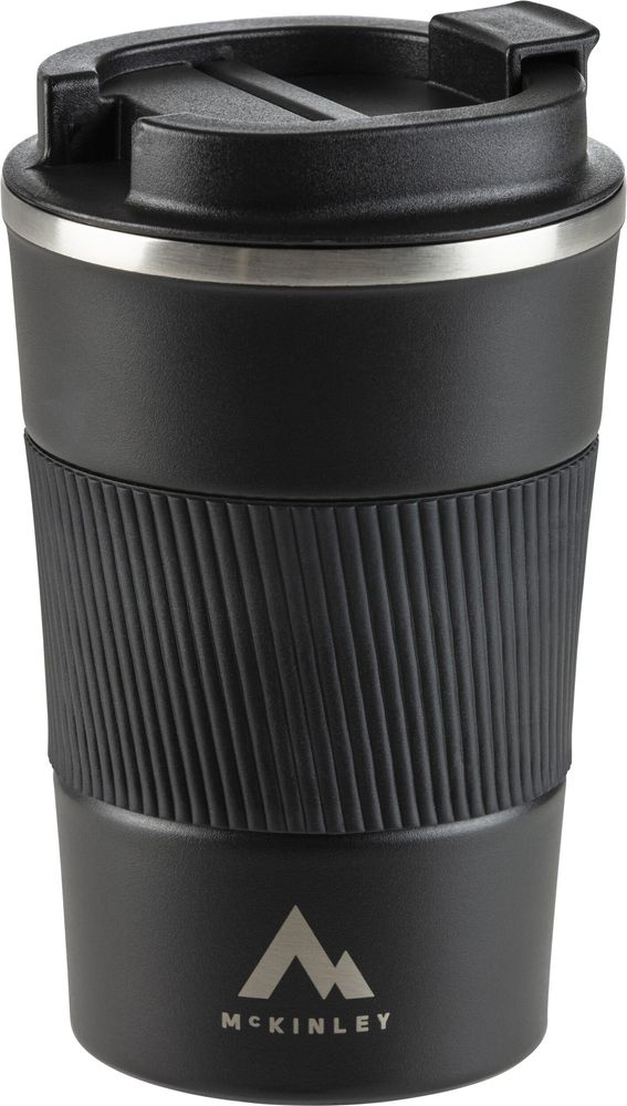 Mc KINLEY Becher Thermo 0,35L Sil.-Band - SCHWARZE