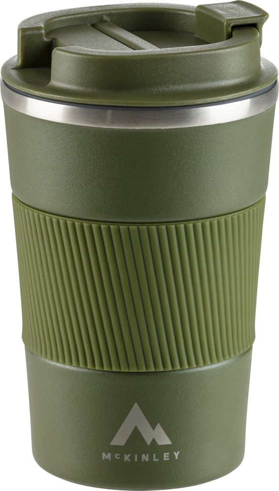 Mc KINLEY Becher Thermo 0,35L Sil.-Band - GREEN DARK