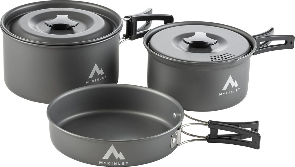 Mc KINLEY Kochgeschirr SET MCK202 - GREY DARK / BLACK