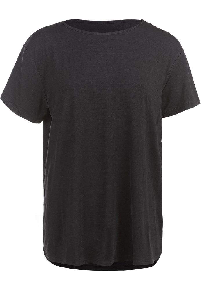 Athlecia Lizzy W Slub S/S Tee - Black Melange