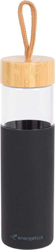 Energetics Trinkflasche Glass Bottle III - BLACK/ANTHRACITE