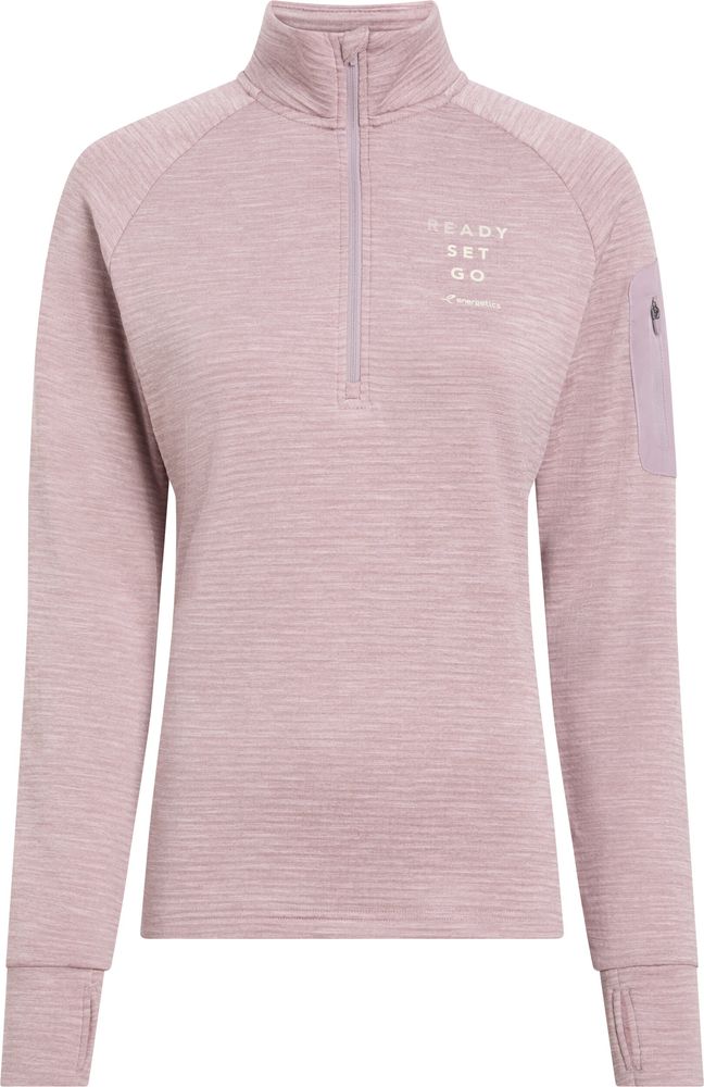 Energetics  Da.-Langarmshirt Wilona W - MELANGE/LILAC DARK/Y