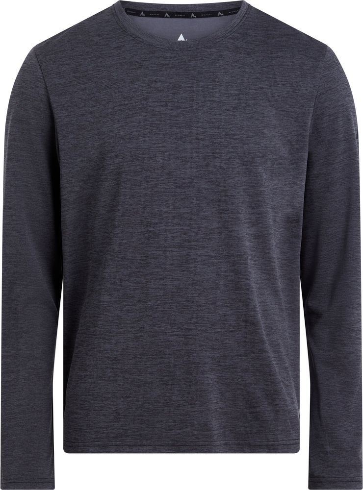 Mc KINLEY He.-Langarmshirt Hunu LS M - MELANGE/BLACK NIGHT/
