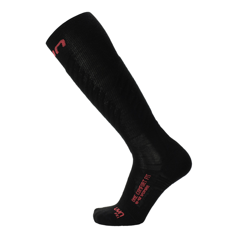 UYN Damen Ski Comfort One Socken - Black/Pink